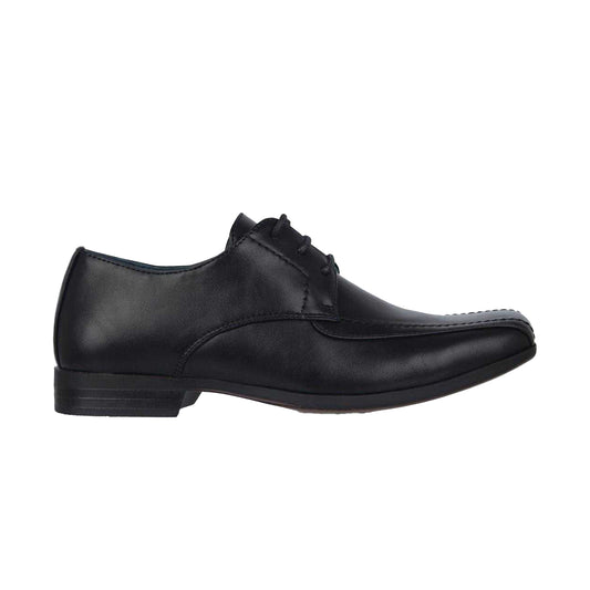 Black - Front - Giorgio Boys Bourne Derby Shoes