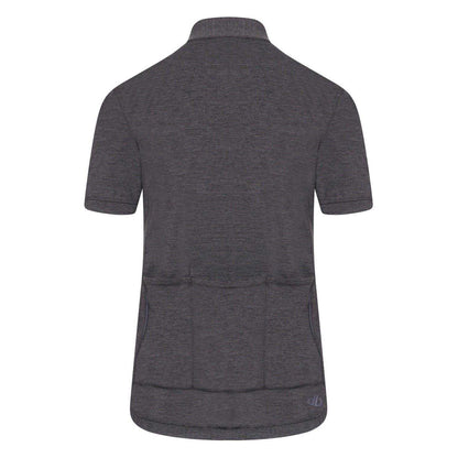 Black Marl - Back - Dare 2B Womens-Ladies Pedal Through It Cycling Jersey