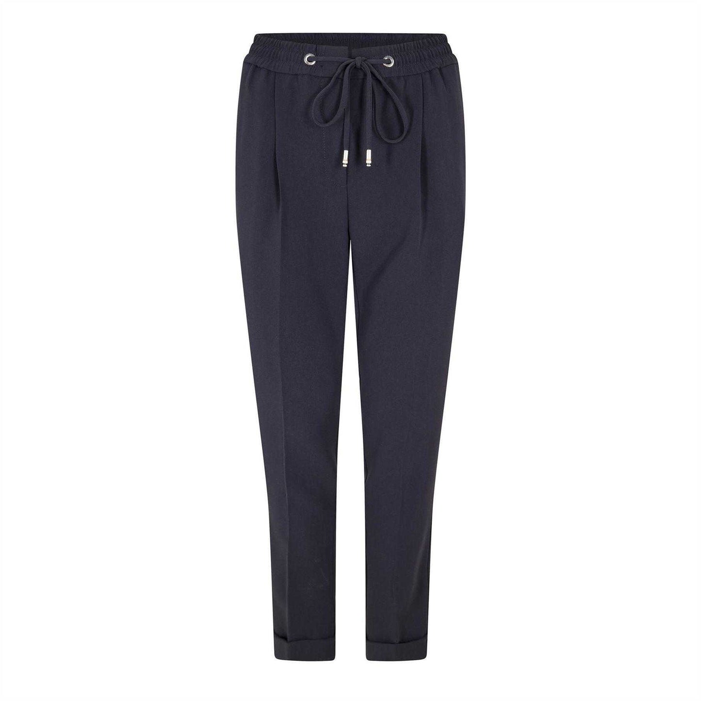 Dark Blue - Front - Boss Womens-Ladies Tariyanah Straight Leg Trousers