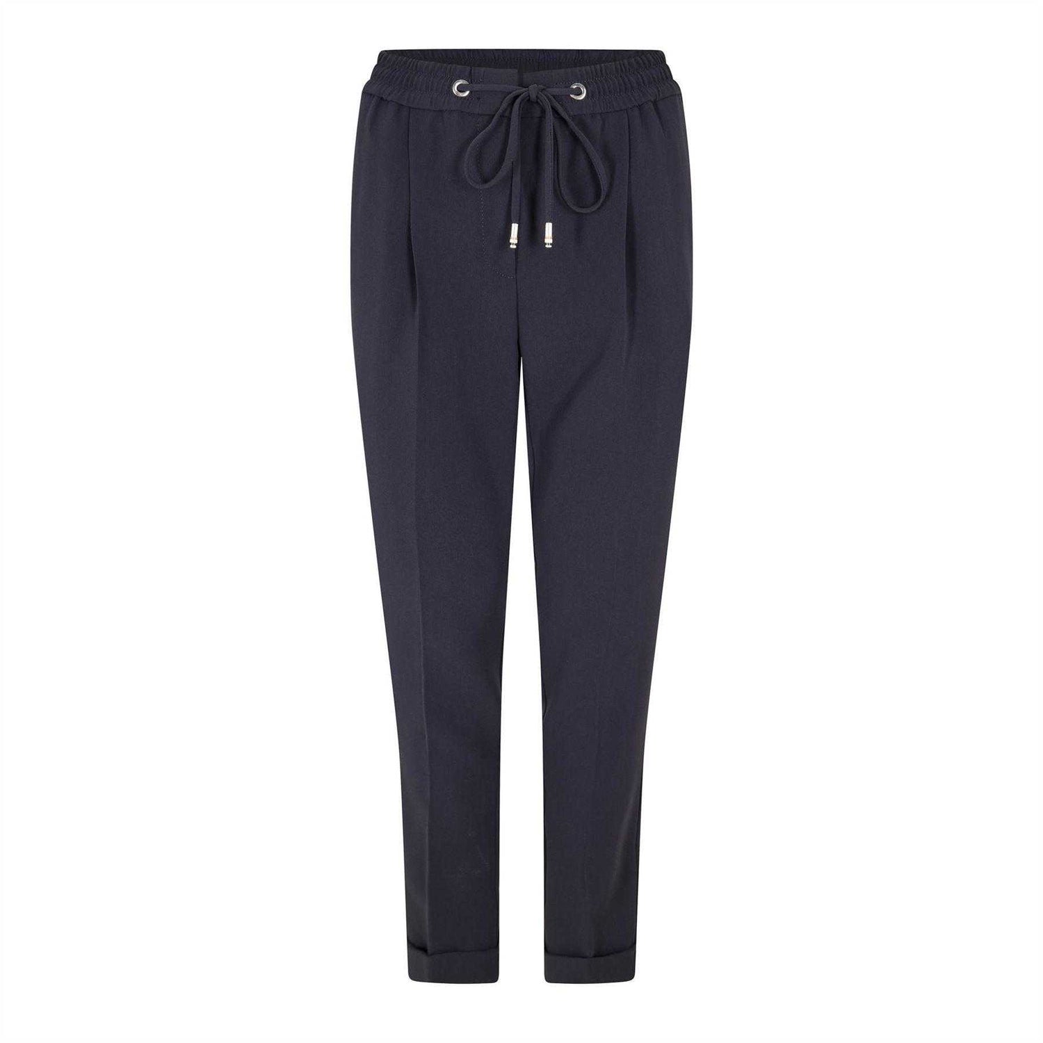 Dark Blue - Front - Boss Womens-Ladies Tariyanah Straight Leg Trousers