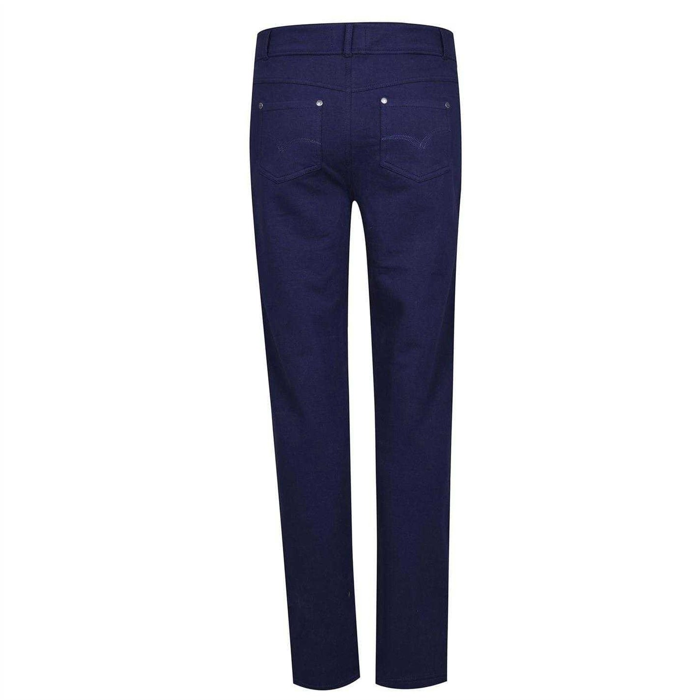 Navy - Back - Lee Cooper Womens-Ladies Cotton Jeggings