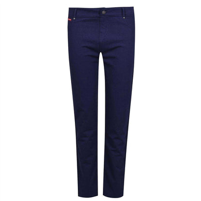 Navy - Front - Lee Cooper Womens-Ladies Cotton Jeggings