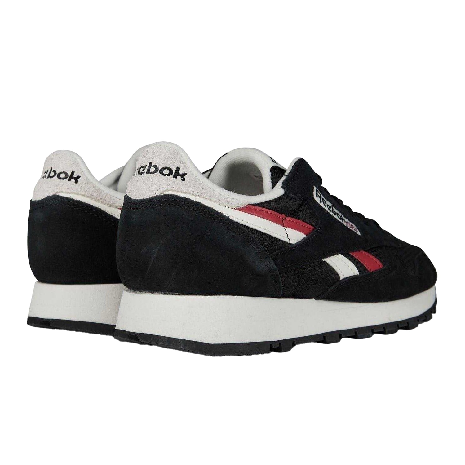 Black-Chalk - Back - Reebok Mens Classic Leather Trainers