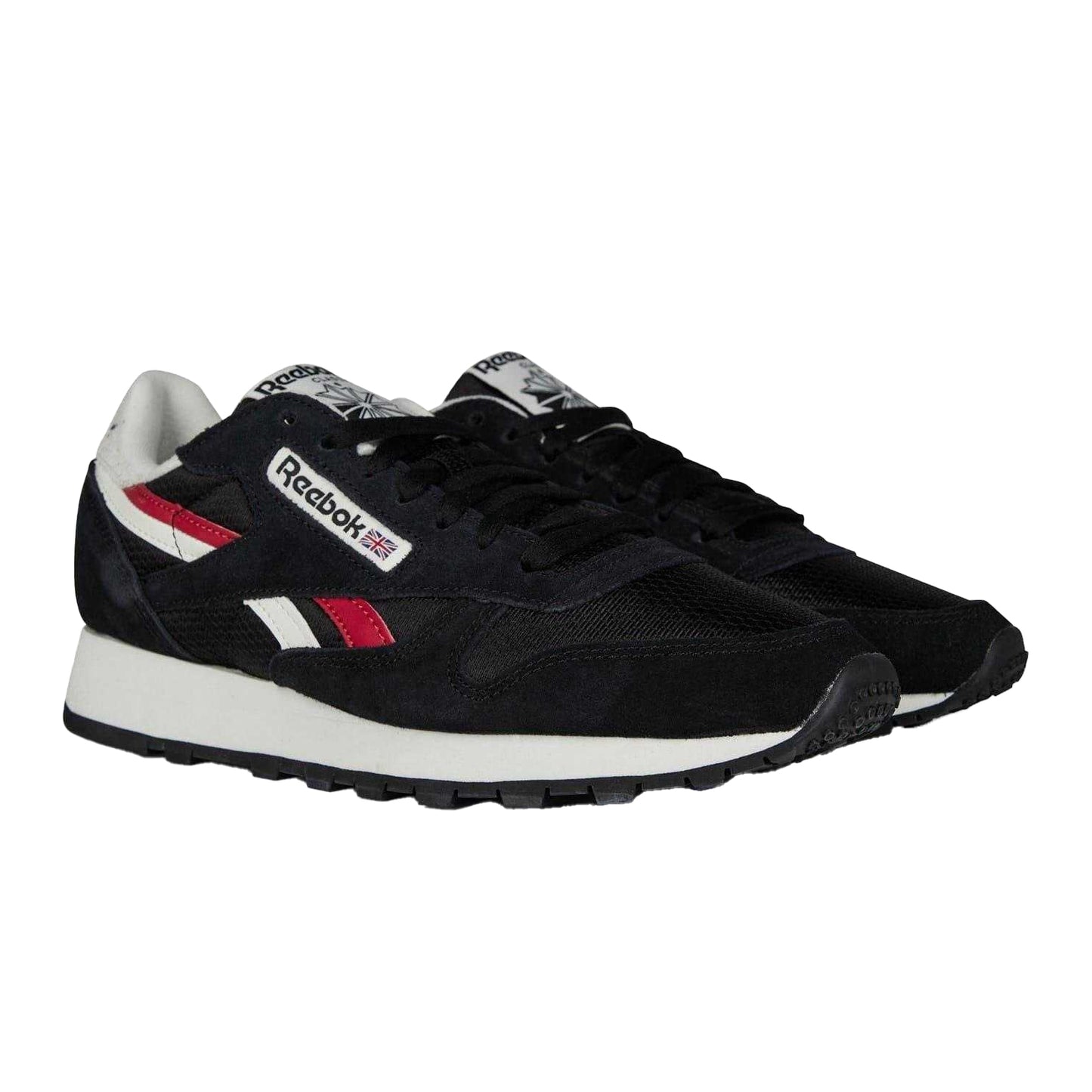 Black-Chalk - Lifestyle - Reebok Mens Classic Leather Trainers