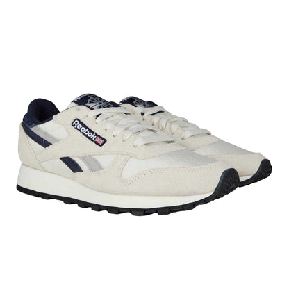 Chalk-Vector Navy - Lifestyle - Reebok Mens Classic Leather Trainers