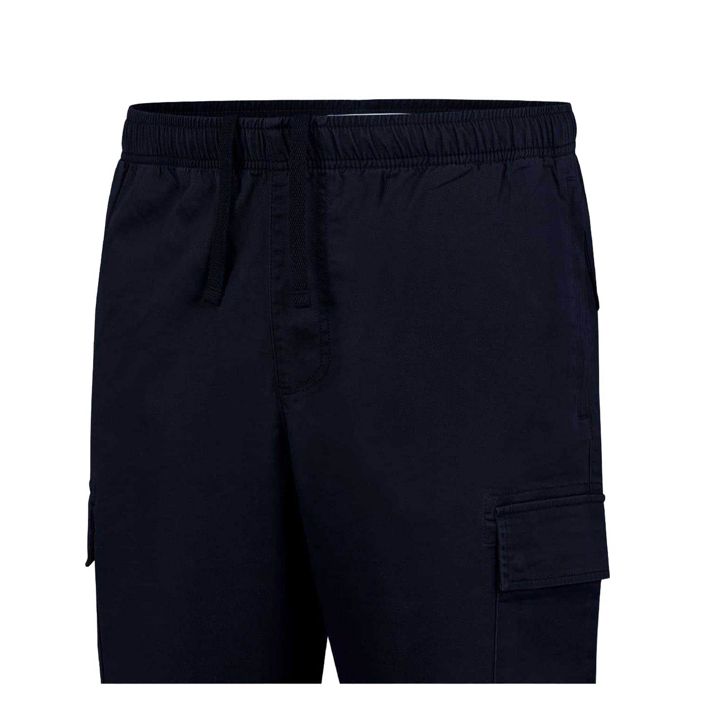 Black - Pack Shot - Jack Wills Mens Elasticated Cuff Cargo Trousers