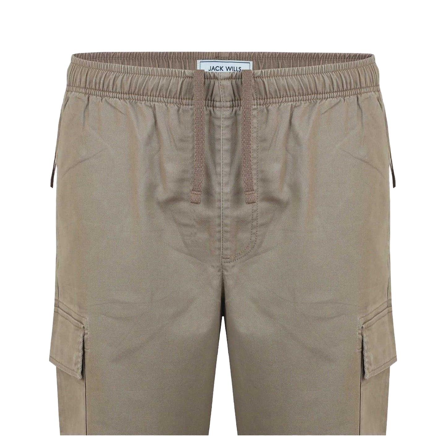 Fawn - Lifestyle - Jack Wills Mens Elasticated Cuff Cargo Trousers