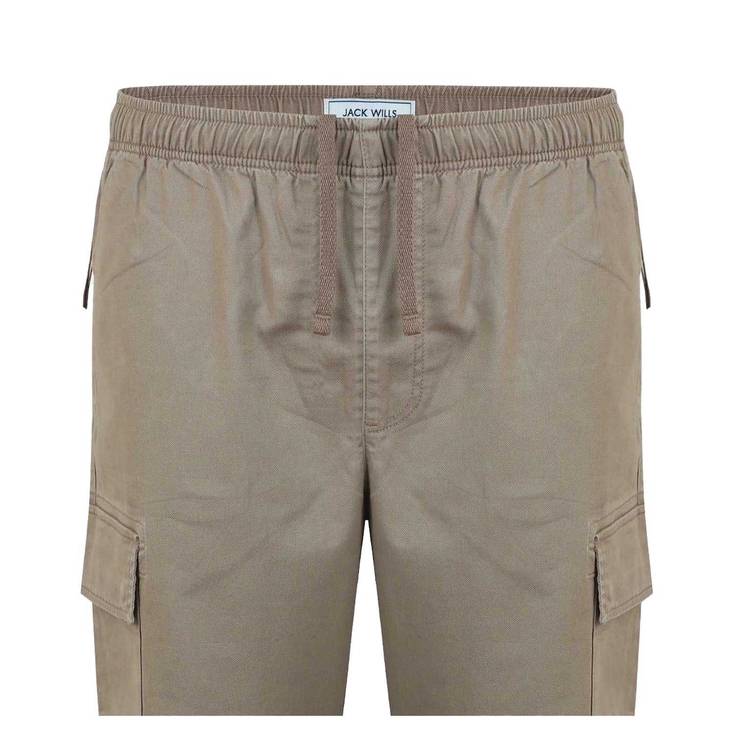Fawn - Lifestyle - Jack Wills Mens Elasticated Cuff Cargo Trousers