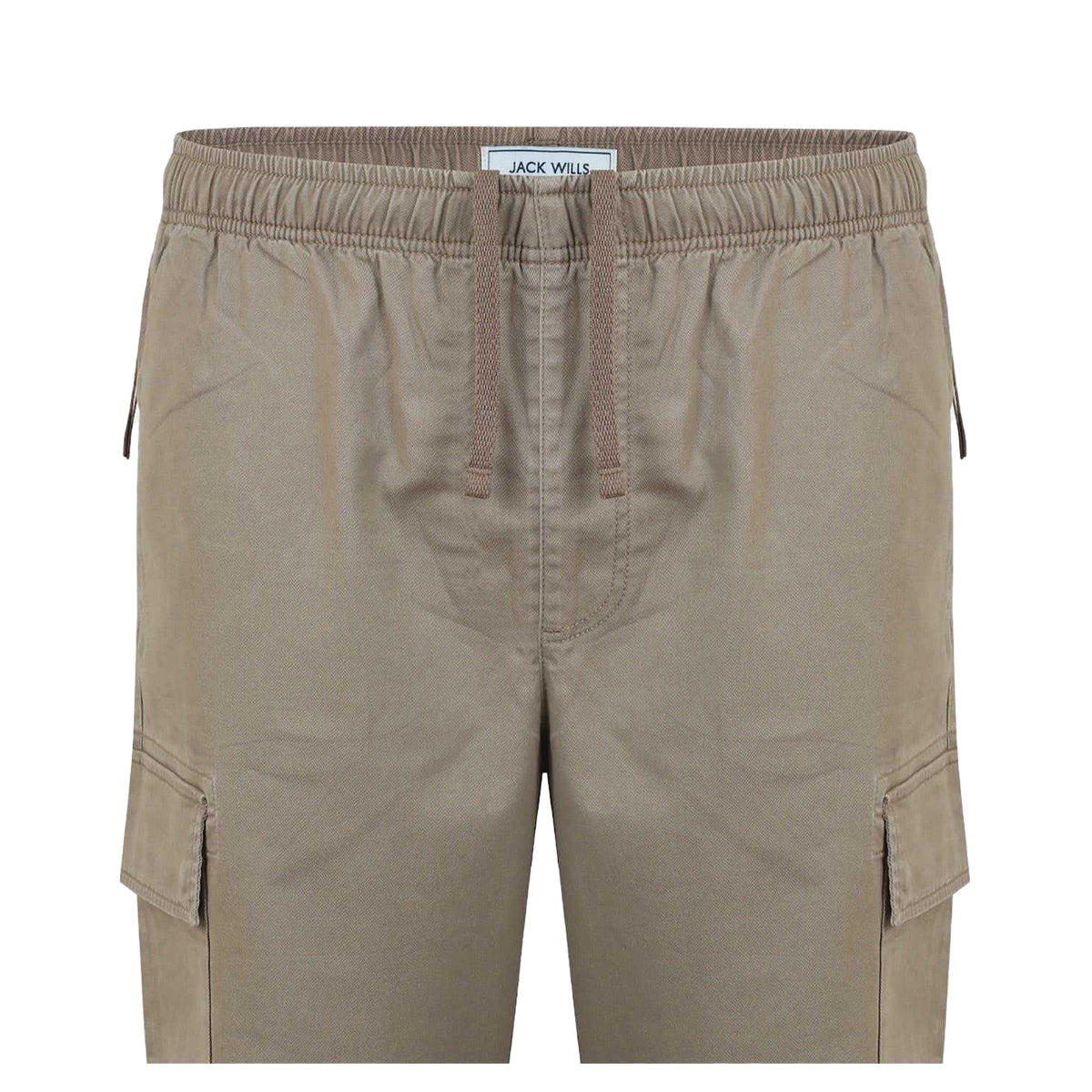 Fawn - Lifestyle - Jack Wills Mens Elasticated Cuff Cargo Trousers
