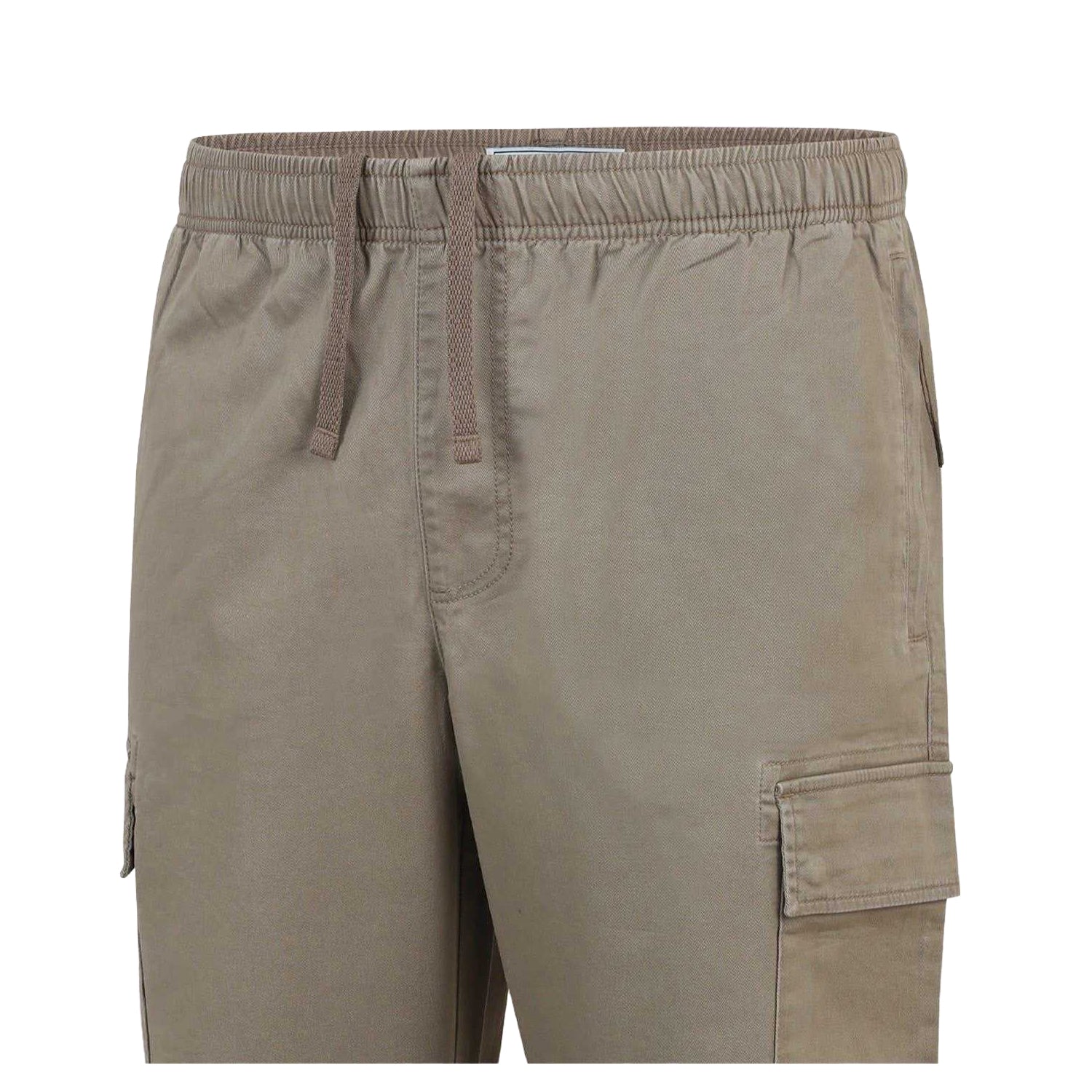 Fawn - Pack Shot - Jack Wills Mens Elasticated Cuff Cargo Trousers