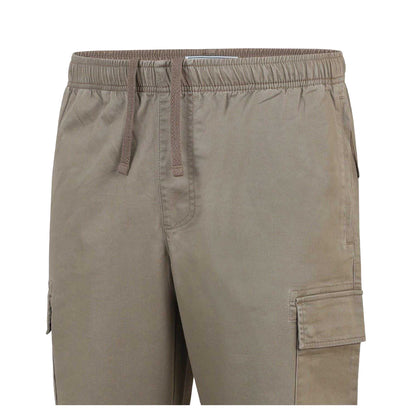 Fawn - Pack Shot - Jack Wills Mens Elasticated Cuff Cargo Trousers