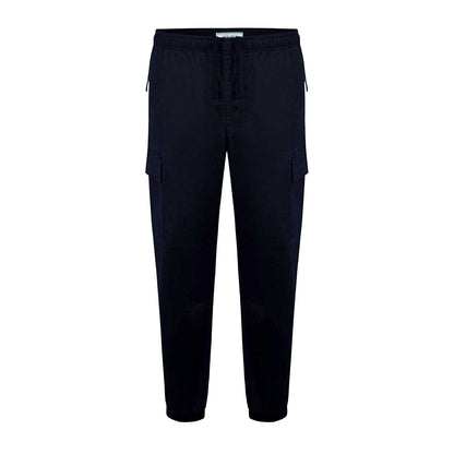 Black - Front - Jack Wills Mens Elasticated Cuff Cargo Trousers