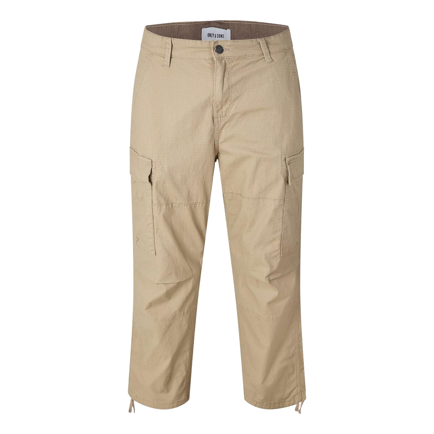 Brown - Front - Only Mens Cargo Trousers