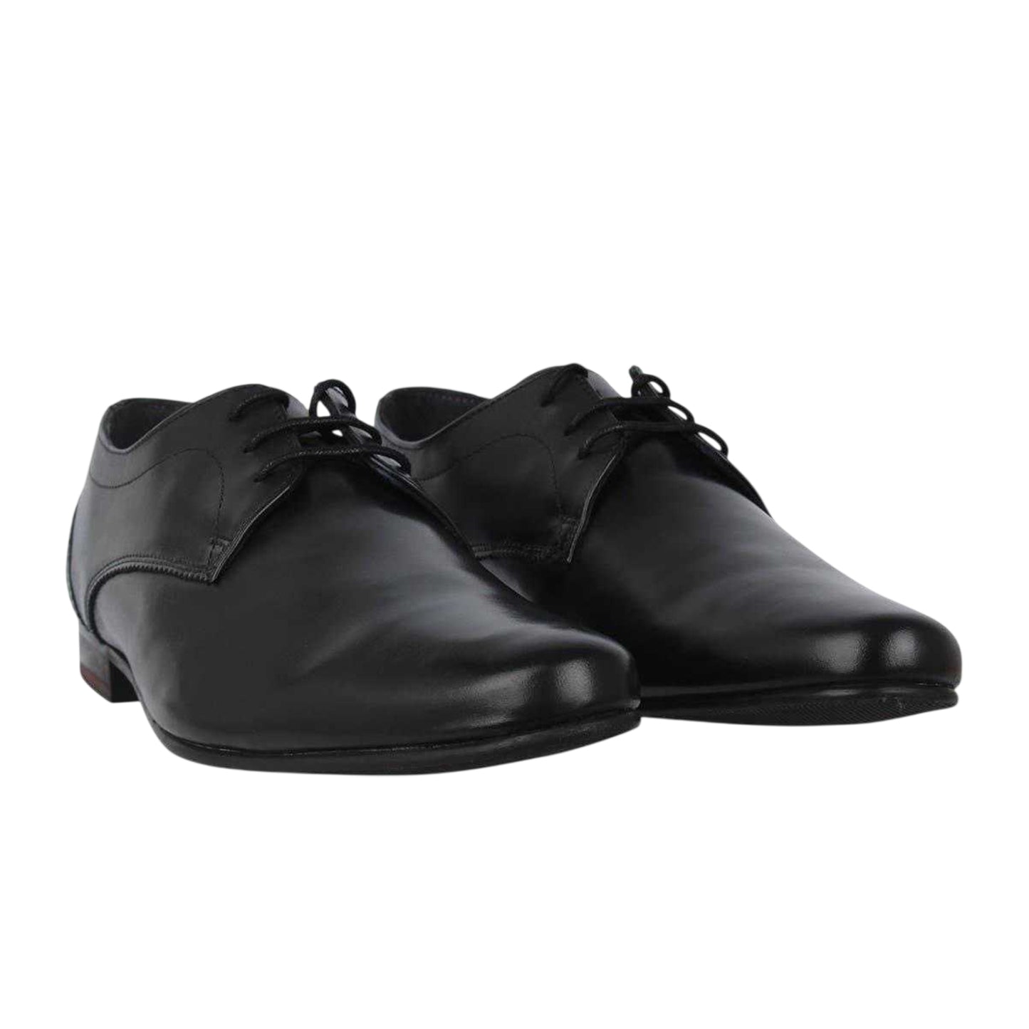 Black - Lifestyle - Firetrap Mens Leather Derby Shoes