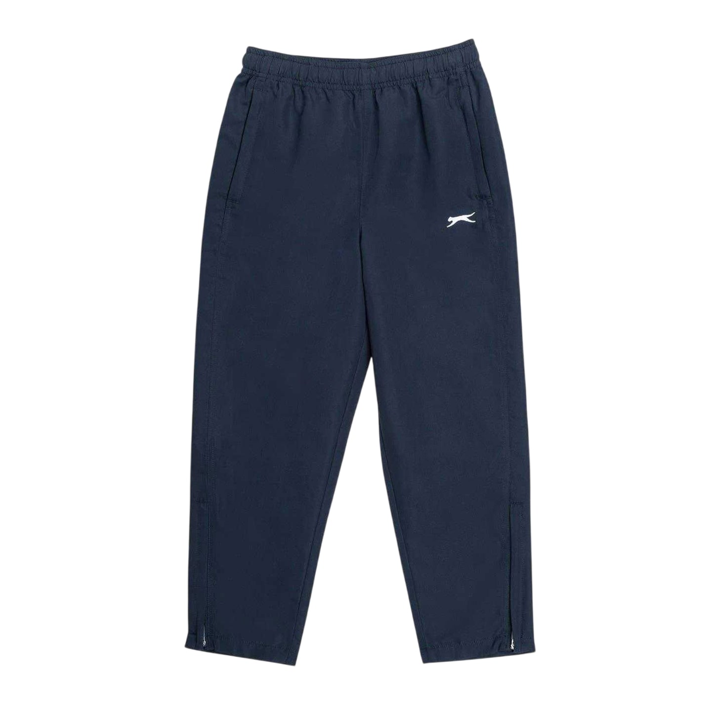 Navy - Front - Slazenger Boys Polyester Tracksuit Bottoms
