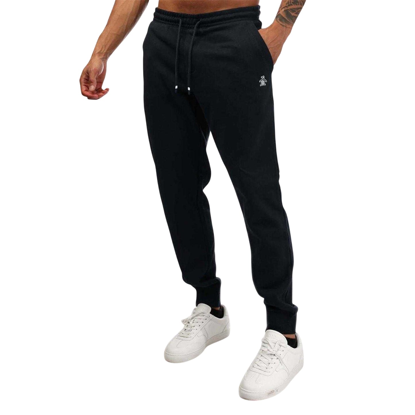 Navy - Front - Original Penguin Mens Pete Joggers
