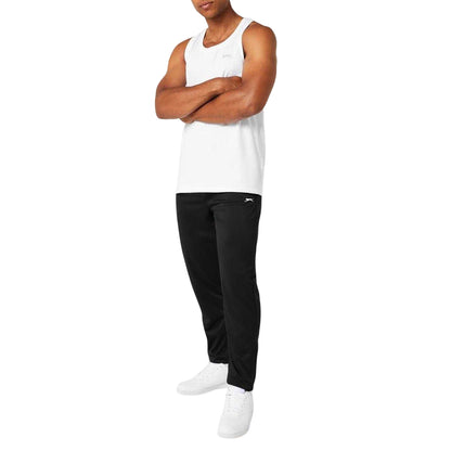 Black - Lifestyle - Slazenger Mens Comfort Polyester Tracksuit Bottoms