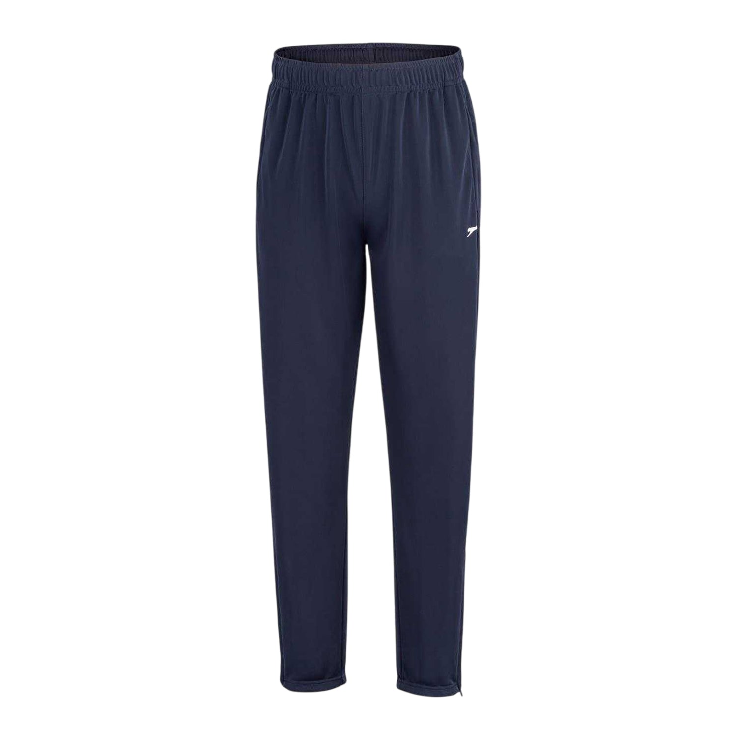Navy - Front - Slazenger Mens Comfort Polyester Tracksuit Bottoms