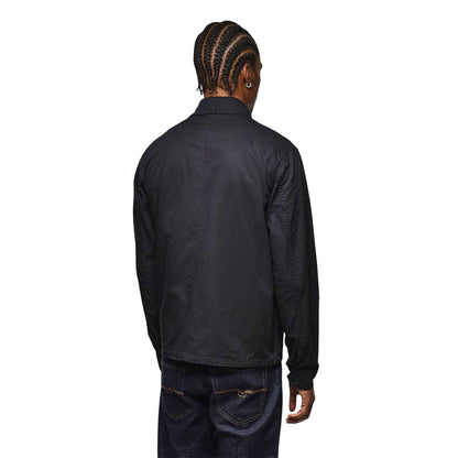 Black - Back - Weekend Offender Mens Cotton Overshirt