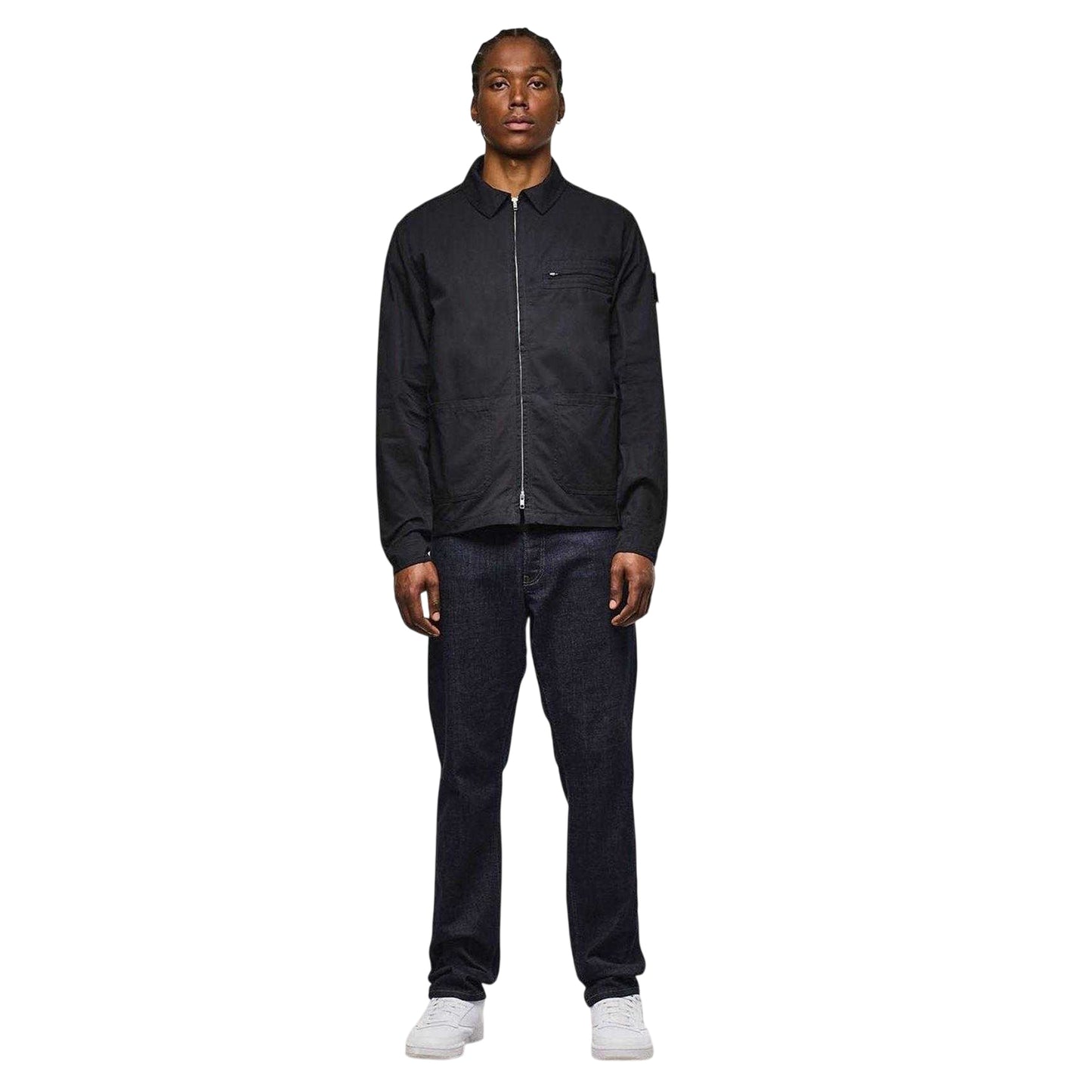 Black - Lifestyle - Weekend Offender Mens Cotton Overshirt