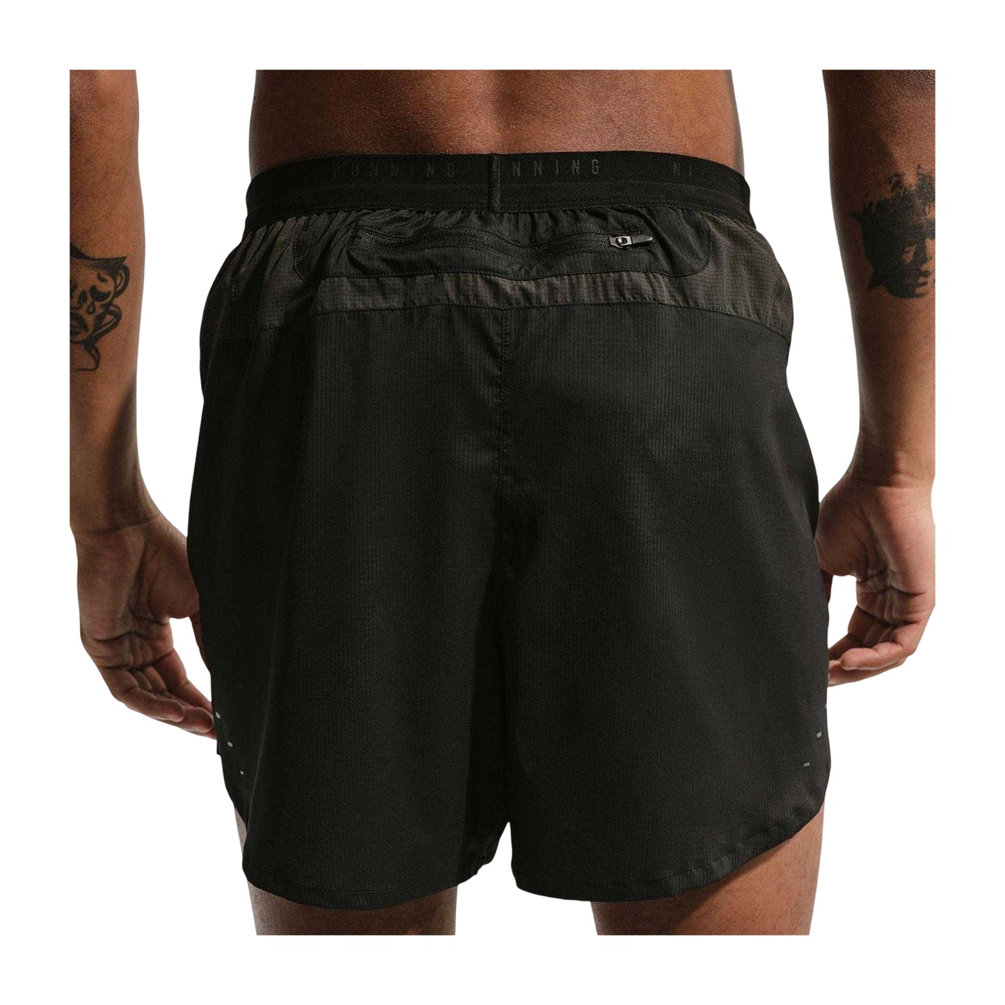 Noir-Black - Back - Nike Mens Performance Running Shorts