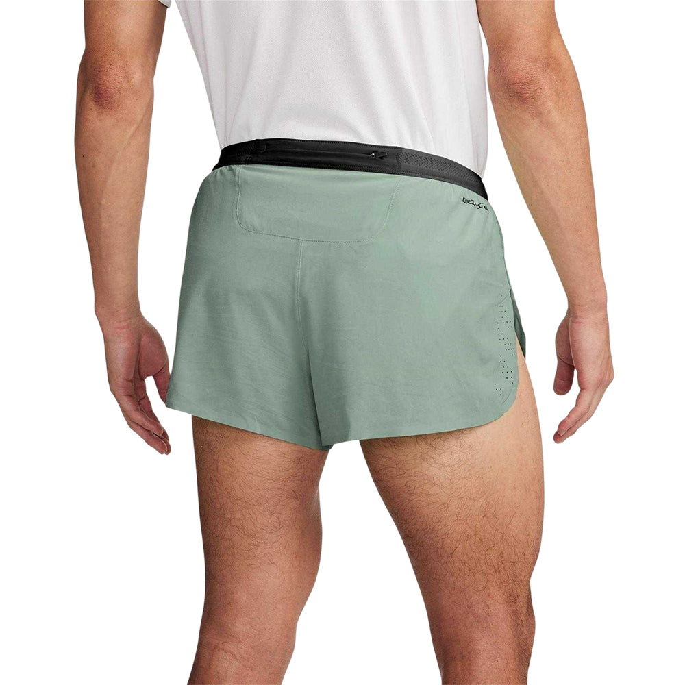 Green - Back - Nike Mens Aero 2 in 1 Running Shorts