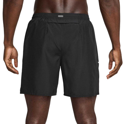Black - Back - Nike Mens Miler 2 in 1 Running Shorts