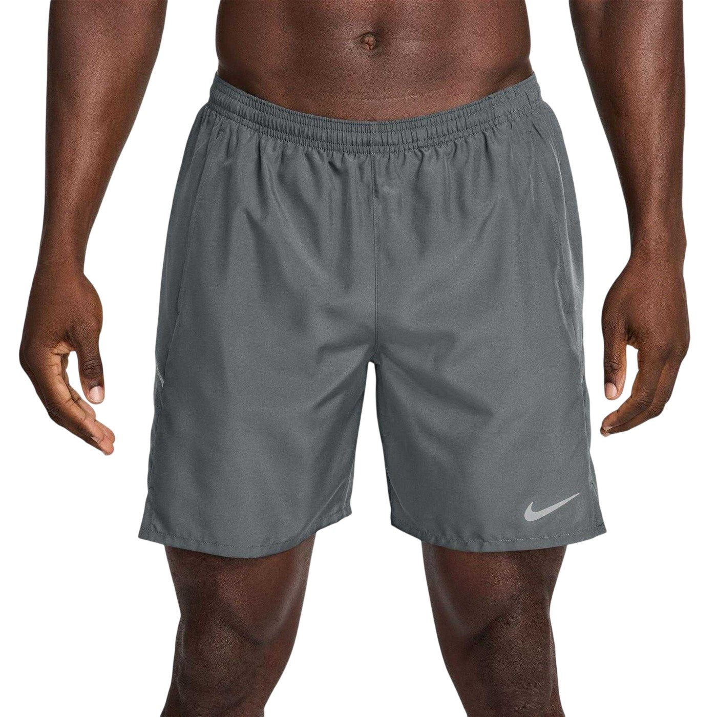 Smoke Grey - Front - Nike Mens Miler 2 in 1 Running Shorts