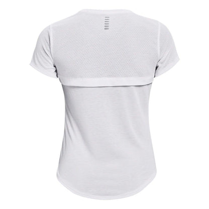 White - Back - Under Armour Womens-Ladies Streaker T-Shirt