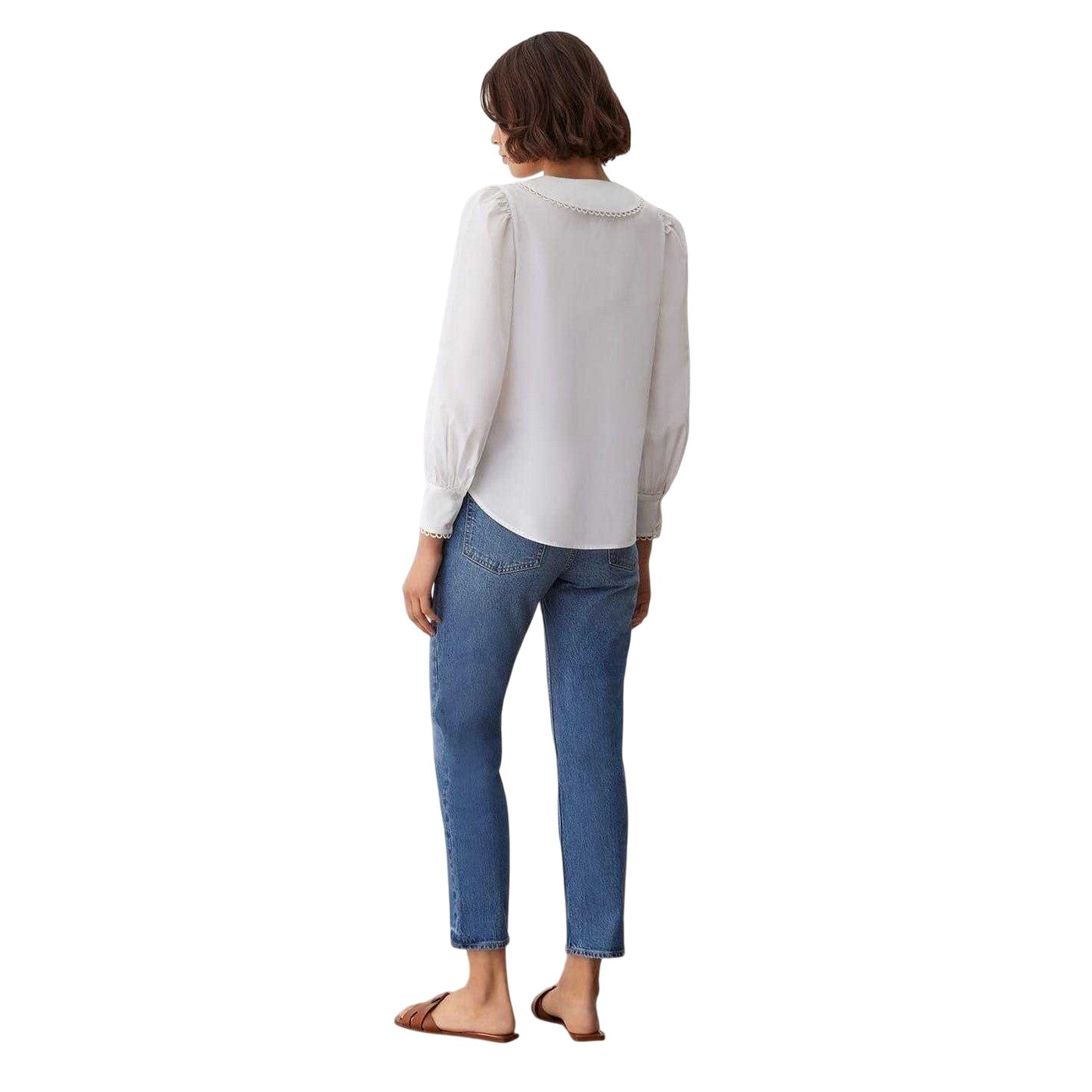 White - Back - Finery Womens-Ladies Rosella Cotton Shirt
