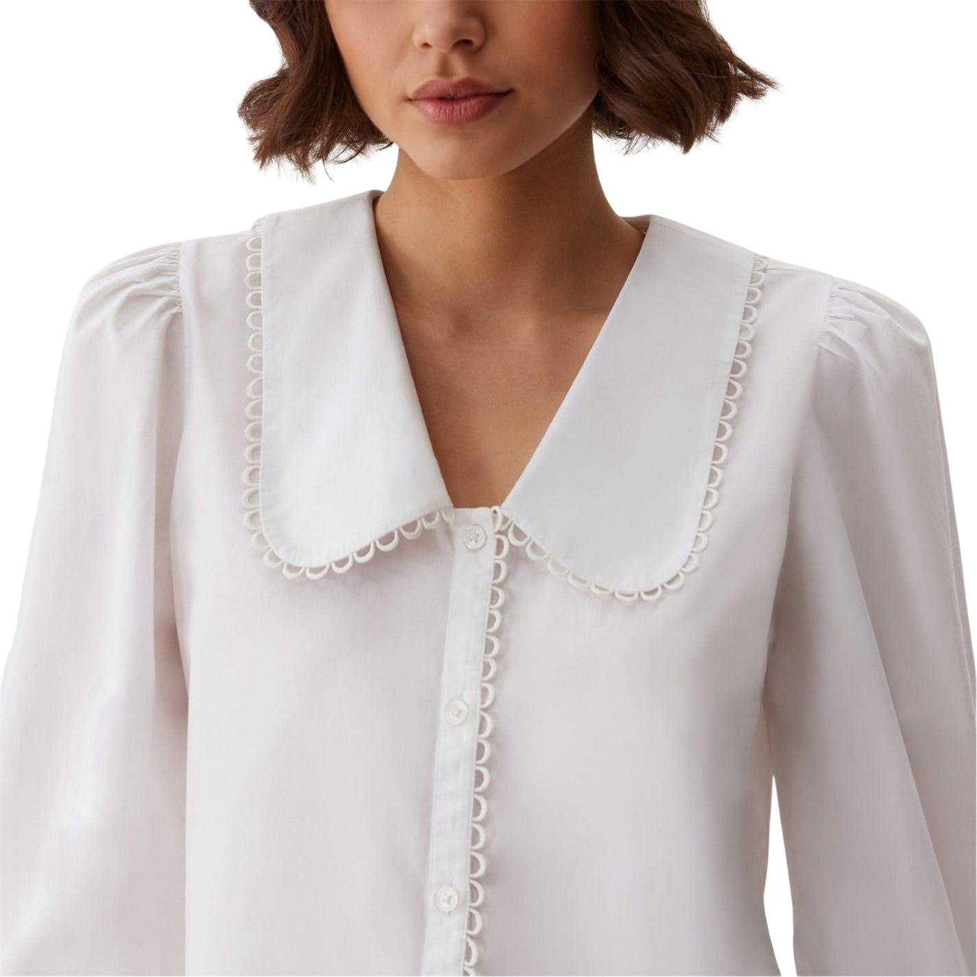 White - Side - Finery Womens-Ladies Rosella Cotton Shirt