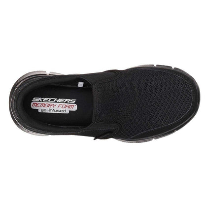 Black - Lifestyle - Skechers Childrens-Kids Equal Performance Coated Leather Shoes