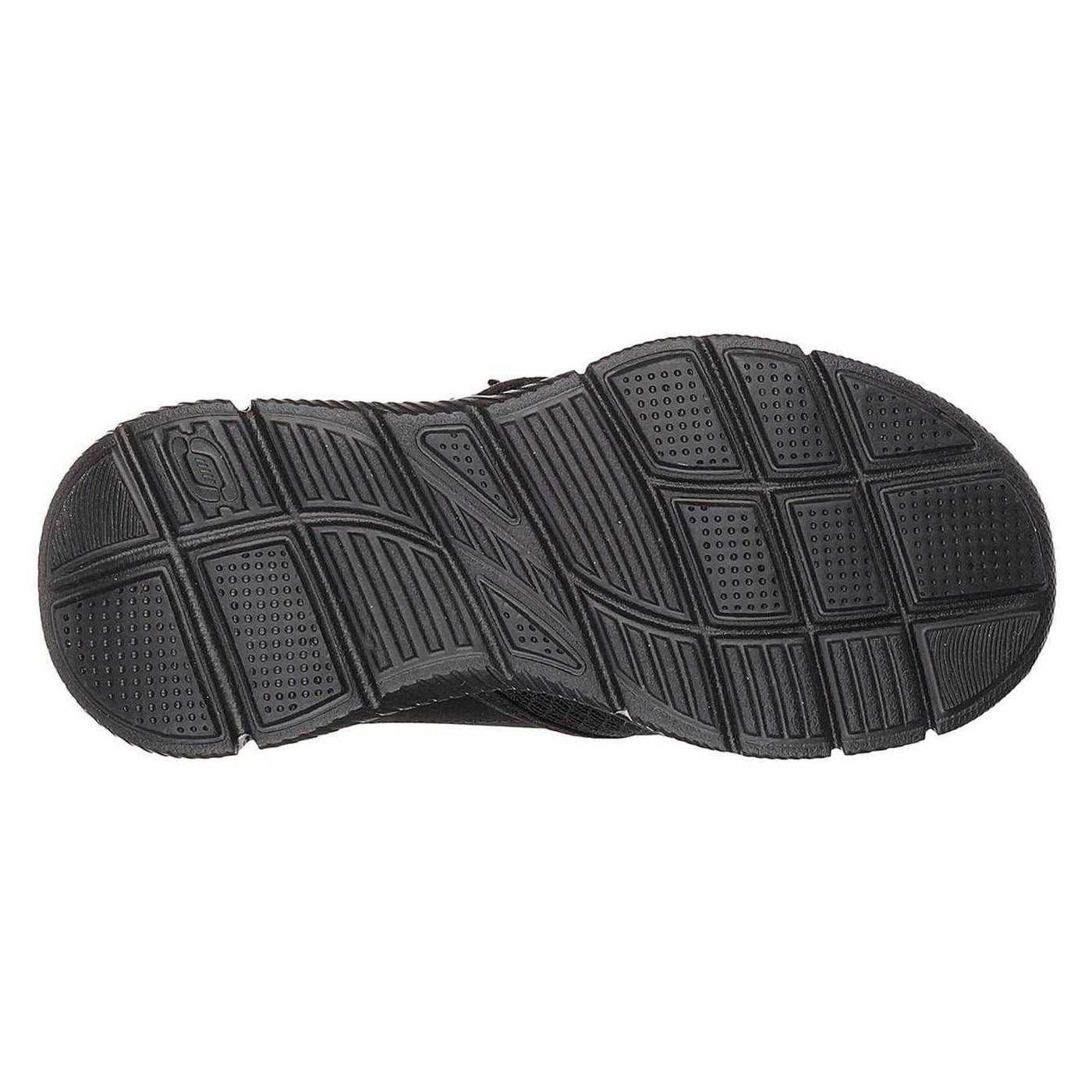 Black - Pack Shot - Skechers Childrens-Kids Equal Performance Coated Leather Shoes