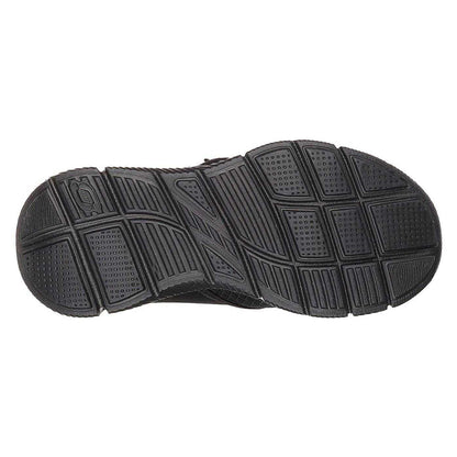 Black - Pack Shot - Skechers Childrens-Kids Equal Performance Coated Leather Shoes