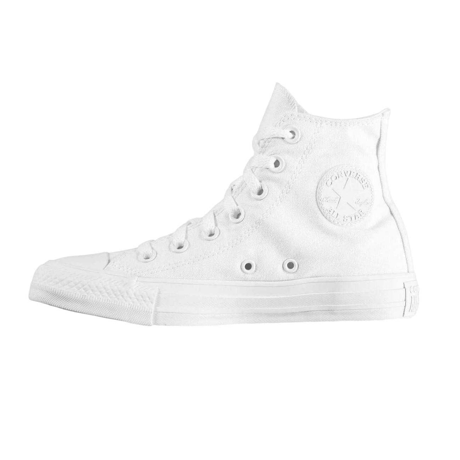 White - Back - Converse Womens-Ladies All Star Canvas High Top Trainers
