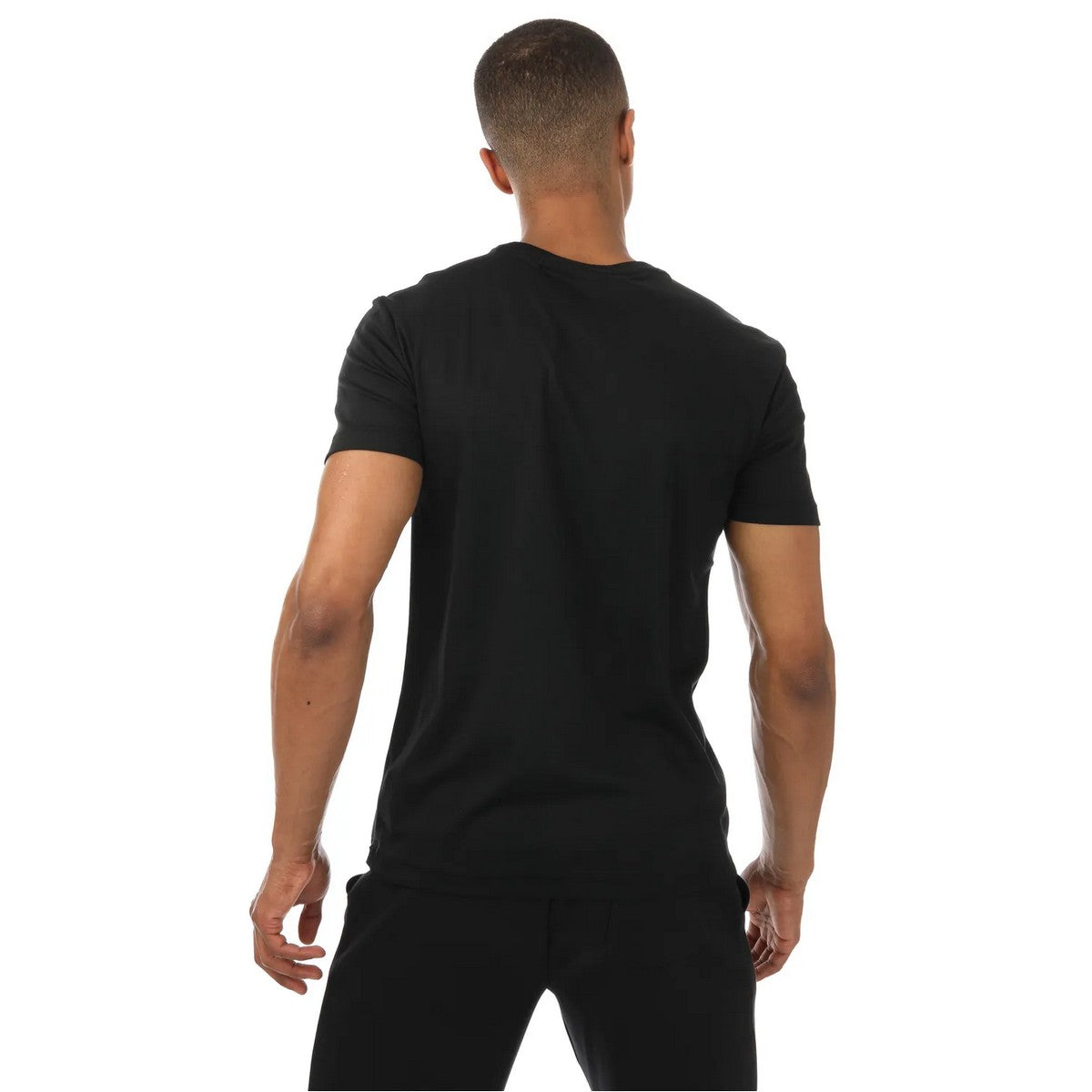 Black - Back - Ralph Lauren Mens Custom Slim T-Shirt