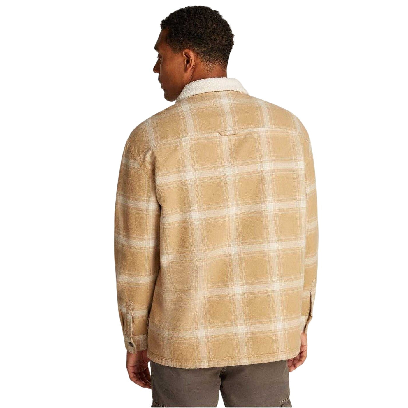 Tan - Back - Tommy Jeans Mens Shirt Jacket