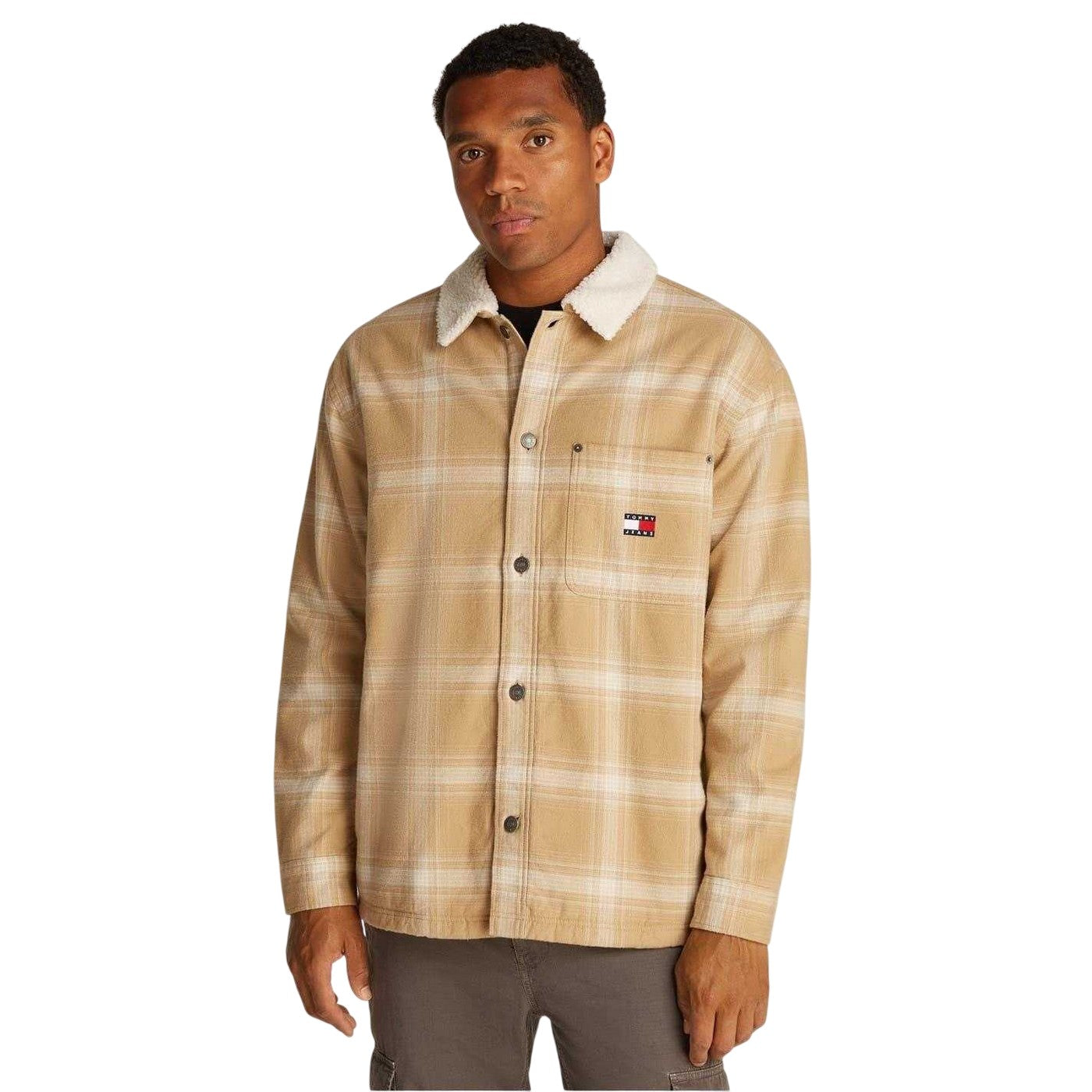 Tan - Lifestyle - Tommy Jeans Mens Shirt Jacket