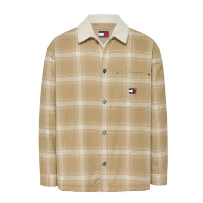 Tan - Front - Tommy Jeans Mens Shirt Jacket