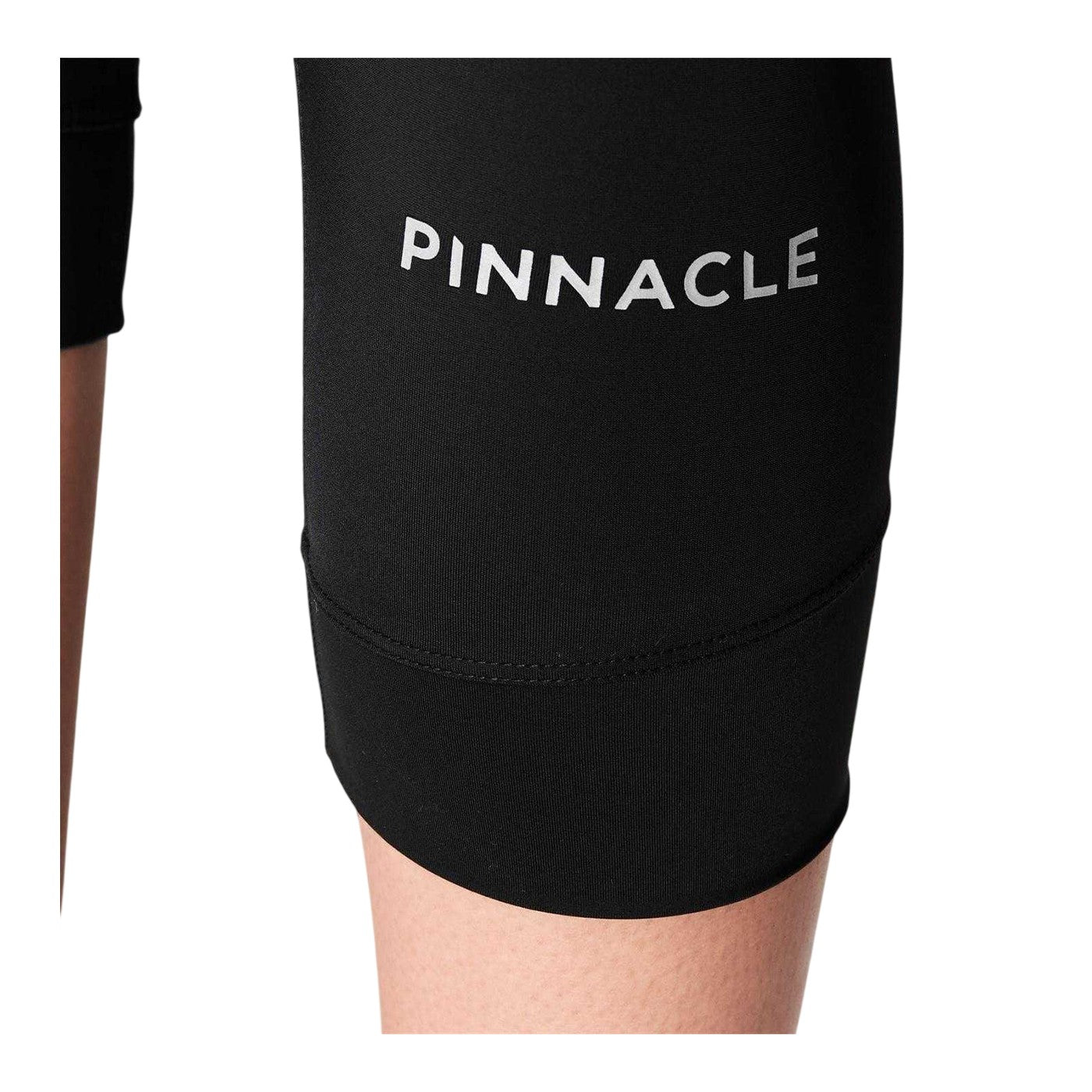 Black - Side - Pinnacle Womens-Ladies Capri Cycling 3-4 Tights