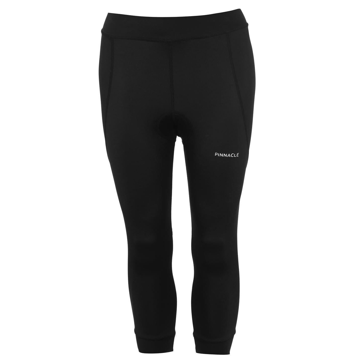 Black - Front - Pinnacle Womens-Ladies Capri Cycling 3-4 Tights