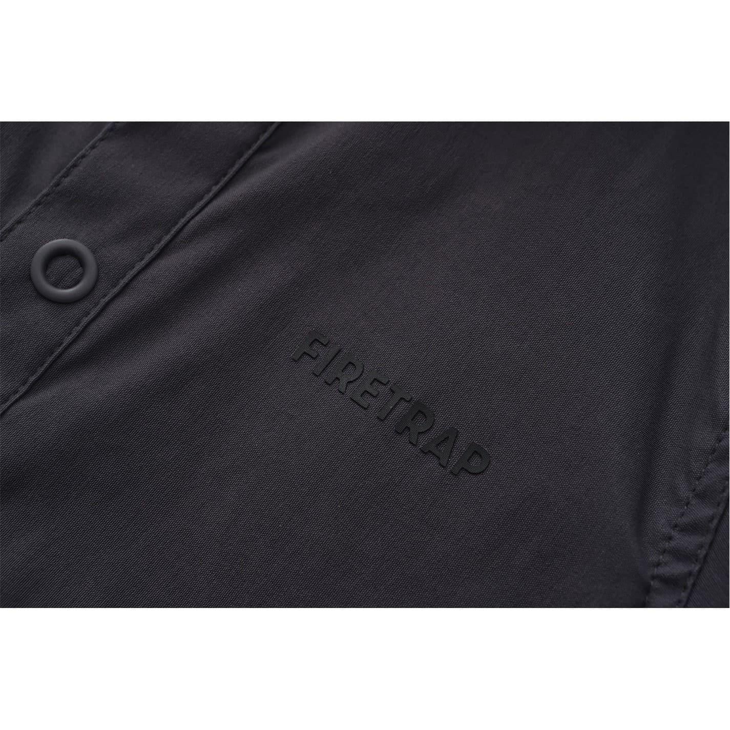 Charcoal - Side - Firetrap Childrens-Kids Shirt Jacket