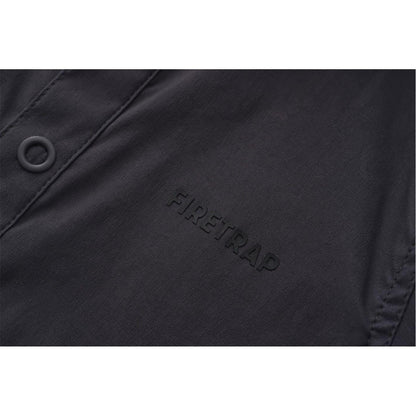 Charcoal - Side - Firetrap Childrens-Kids Shirt Jacket