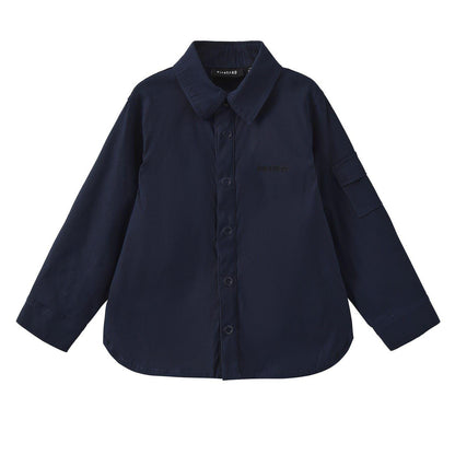 Navy - Front - Firetrap Childrens-Kids Shirt Jacket
