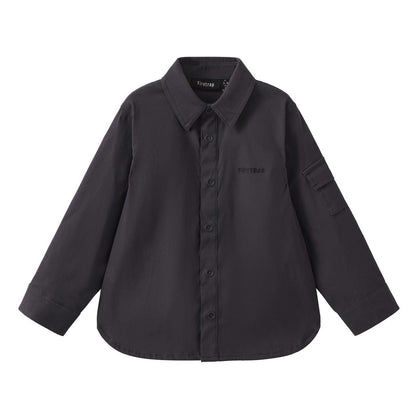 Charcoal - Front - Firetrap Childrens-Kids Shirt Jacket