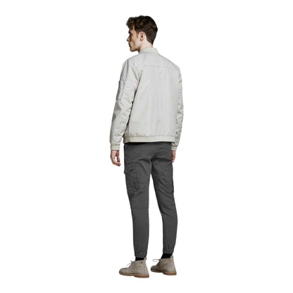Asphalt - Back - Jack And Jones Mens Flake Slim Cargo Trousers