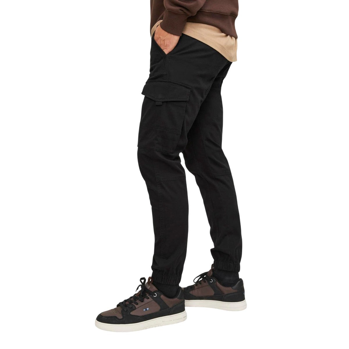 Black - Lifestyle - Jack And Jones Mens Flake Slim Cargo Trousers