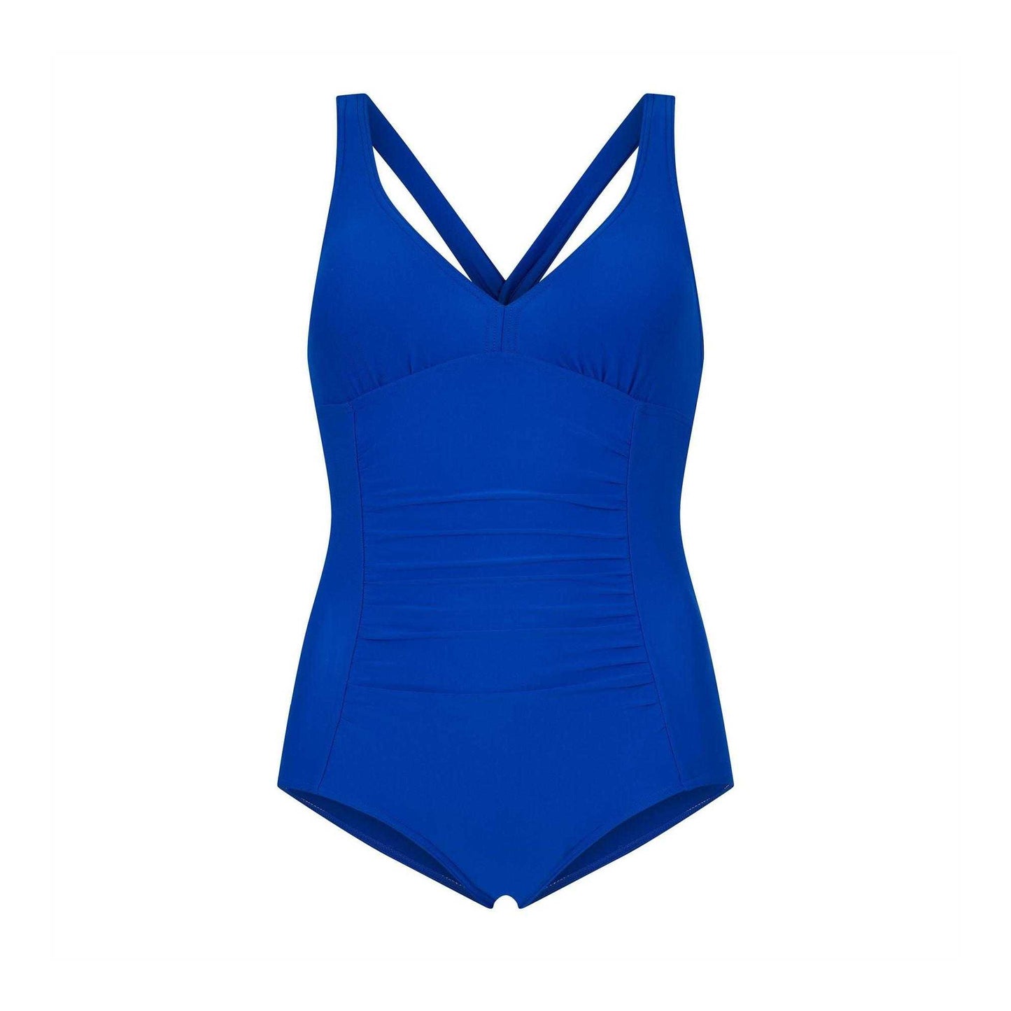 Blue - Front - Zoggs Womens-Ladies Trinity Twisted One Piece Swimsuit