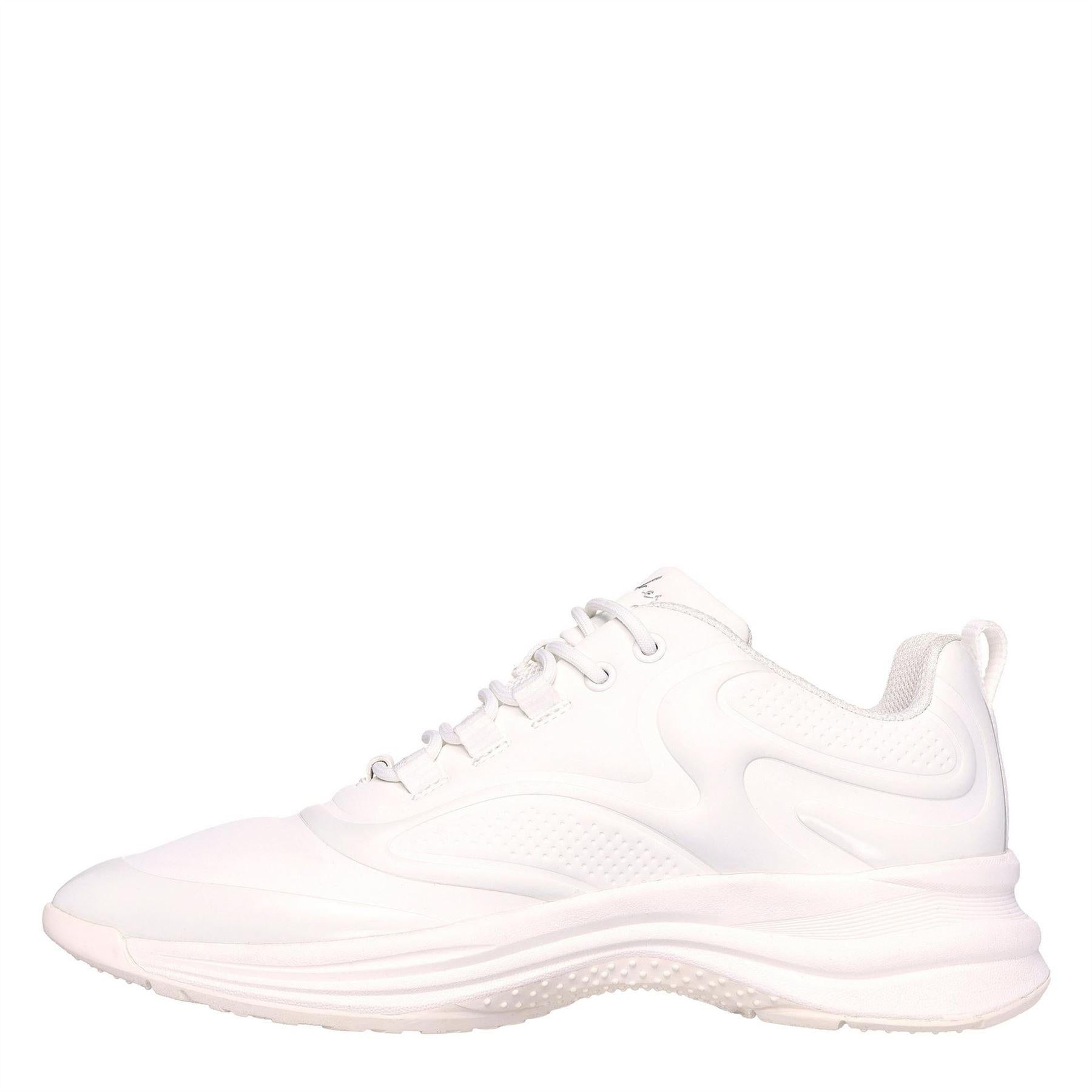 White - Back - Skechers Womens-Ladies Hot Melt Trainers