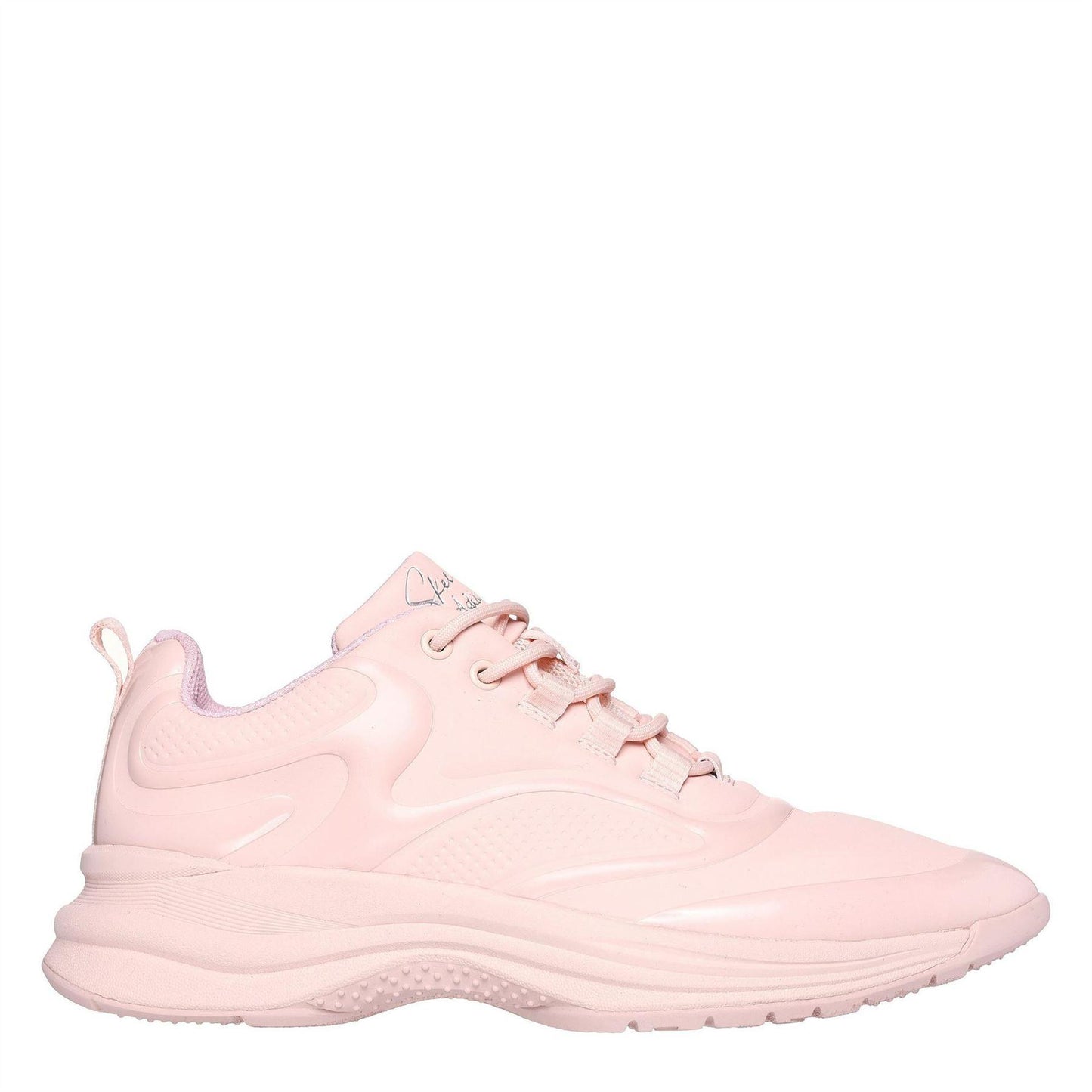 Blush - Side - Skechers Womens-Ladies Hot Melt Trainers
